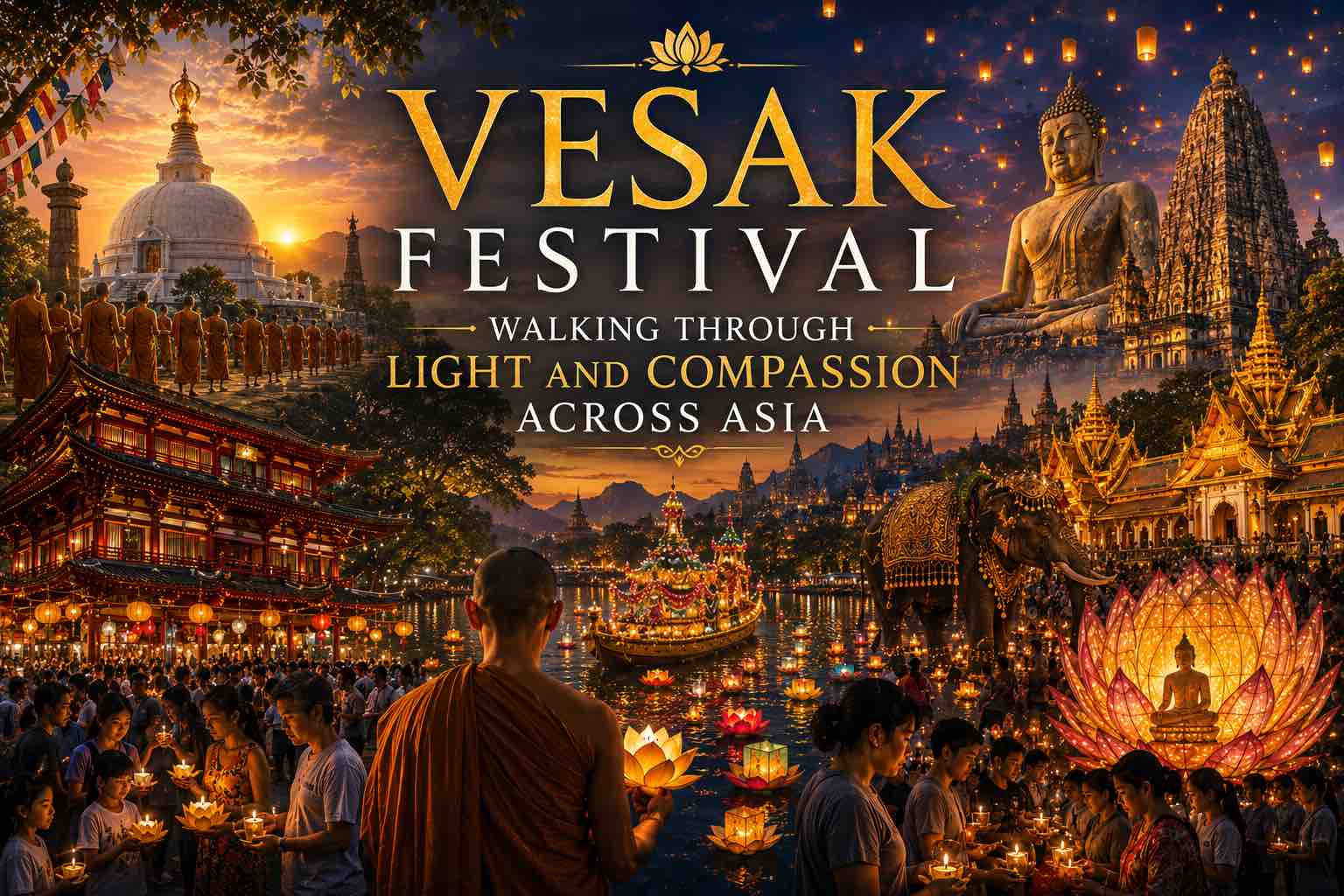 Vesak Festival — Walking Through Light and Compassion Across Asia