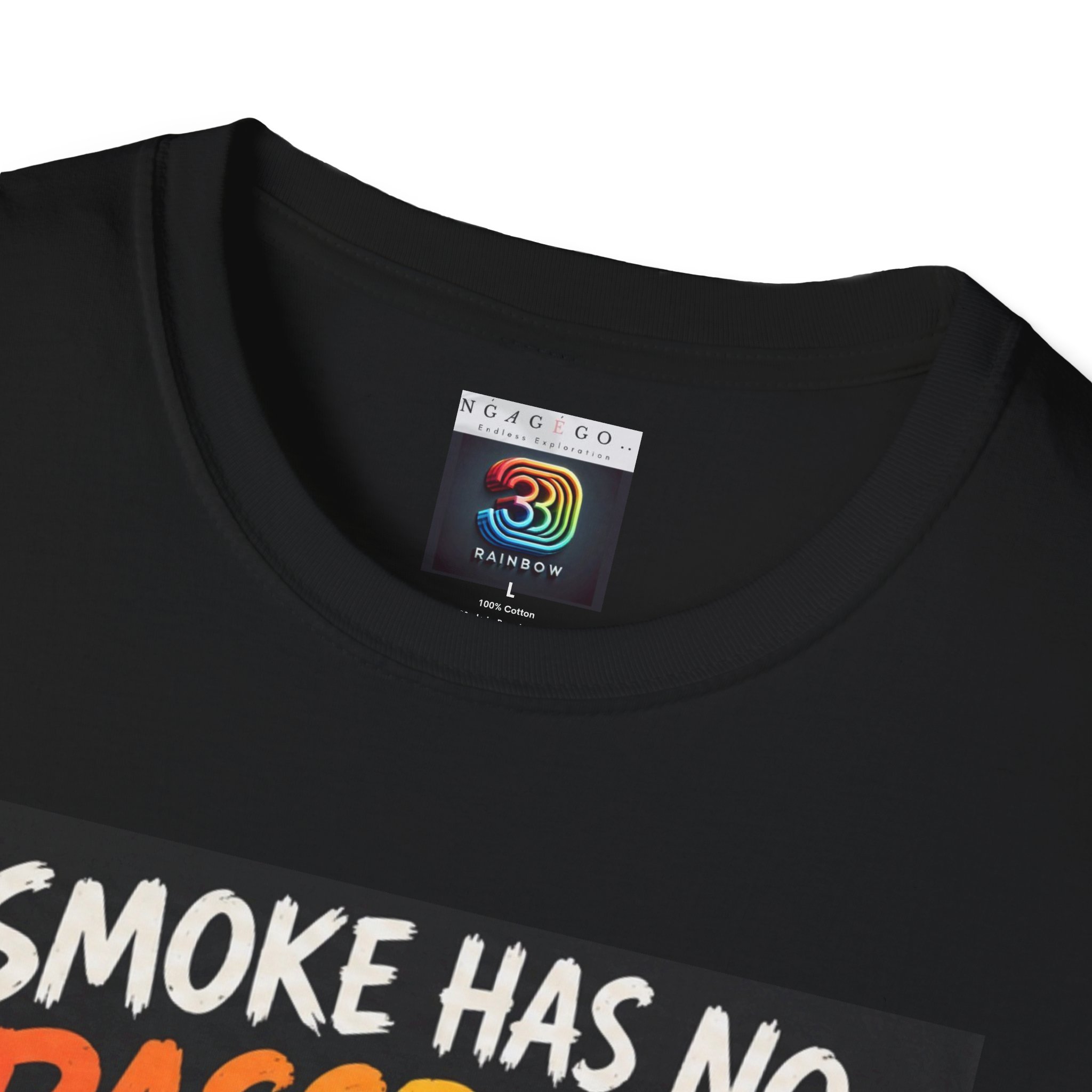 Smoke Has No Passport Unisex Softstyle T-Shirt - Series 2 - Image 3