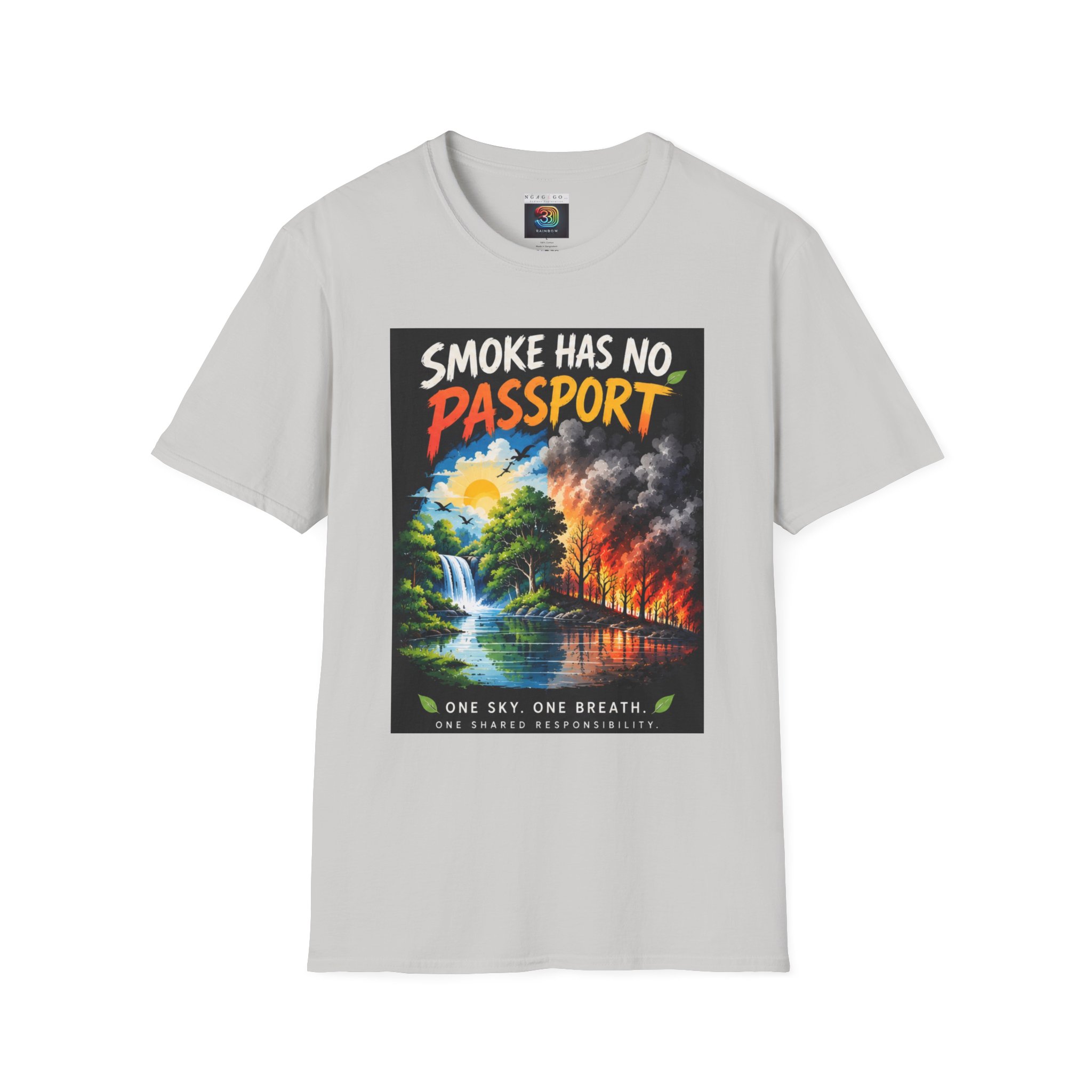 Smoke Has No Passport Unisex Softstyle T-Shirt - Series 2 - Image 11
