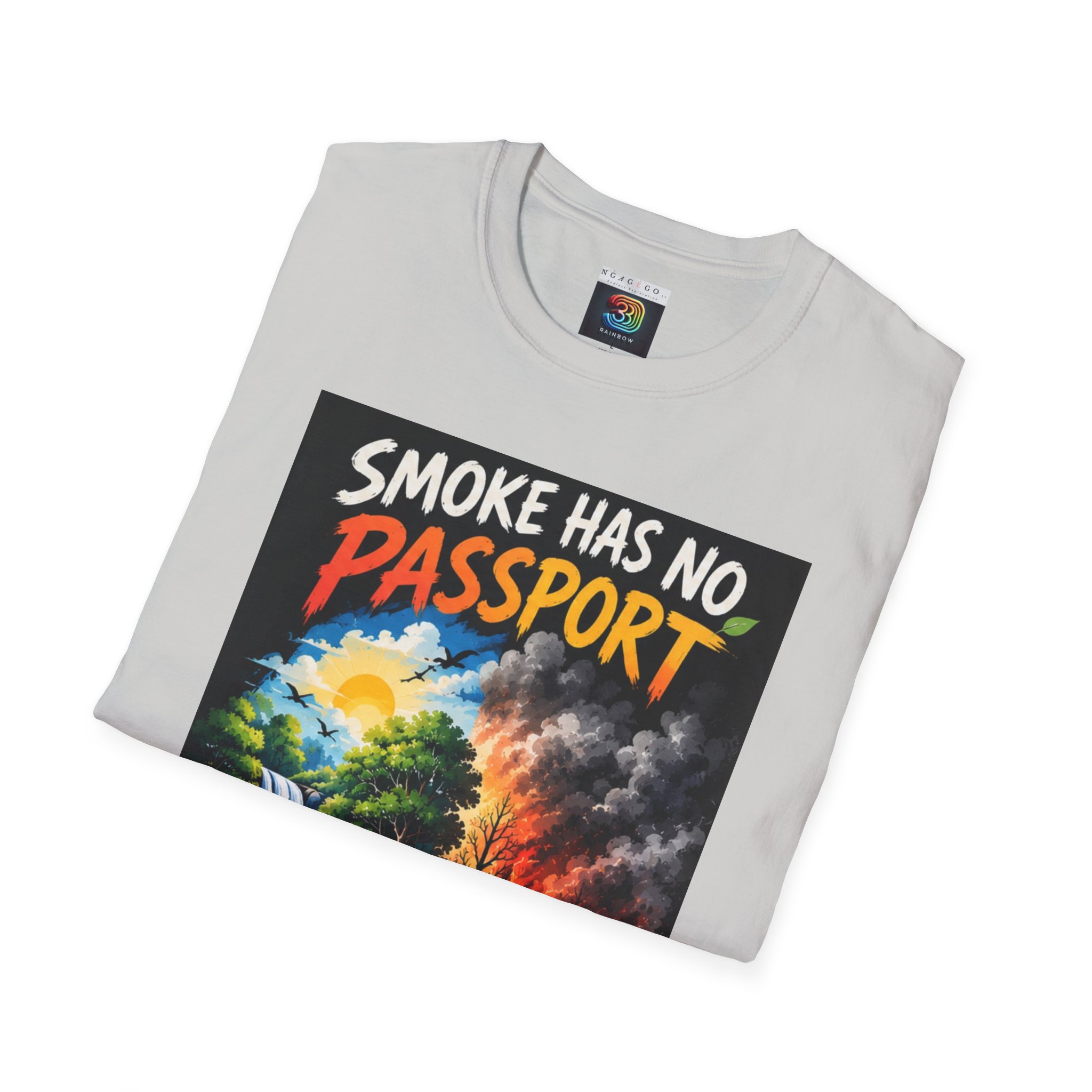 Smoke Has No Passport Unisex Softstyle T-Shirt - Series 2 - Image 14